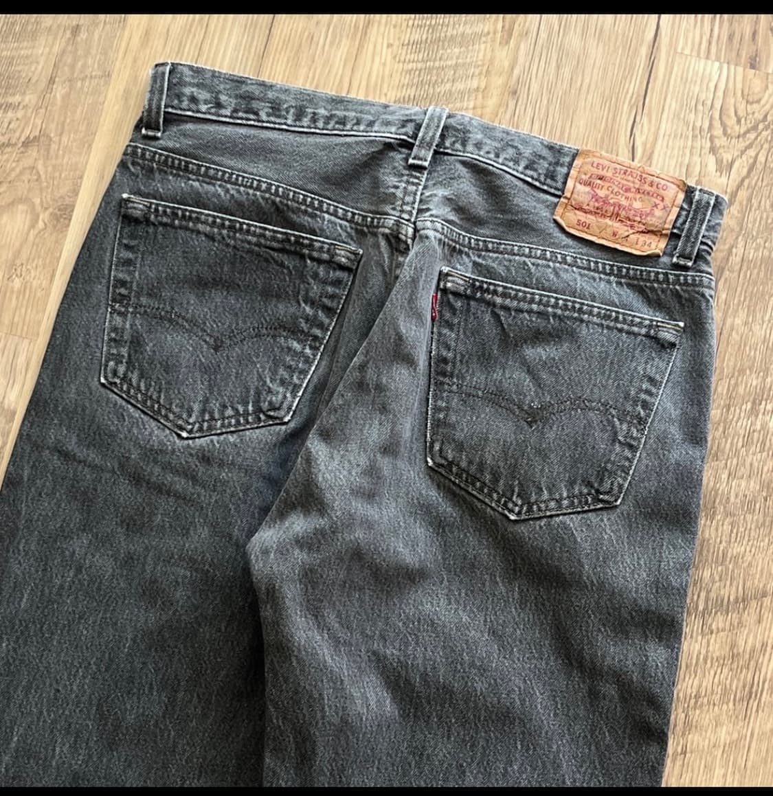 90s USA 리바이스 501 원블랙 흑청 상품이미지4