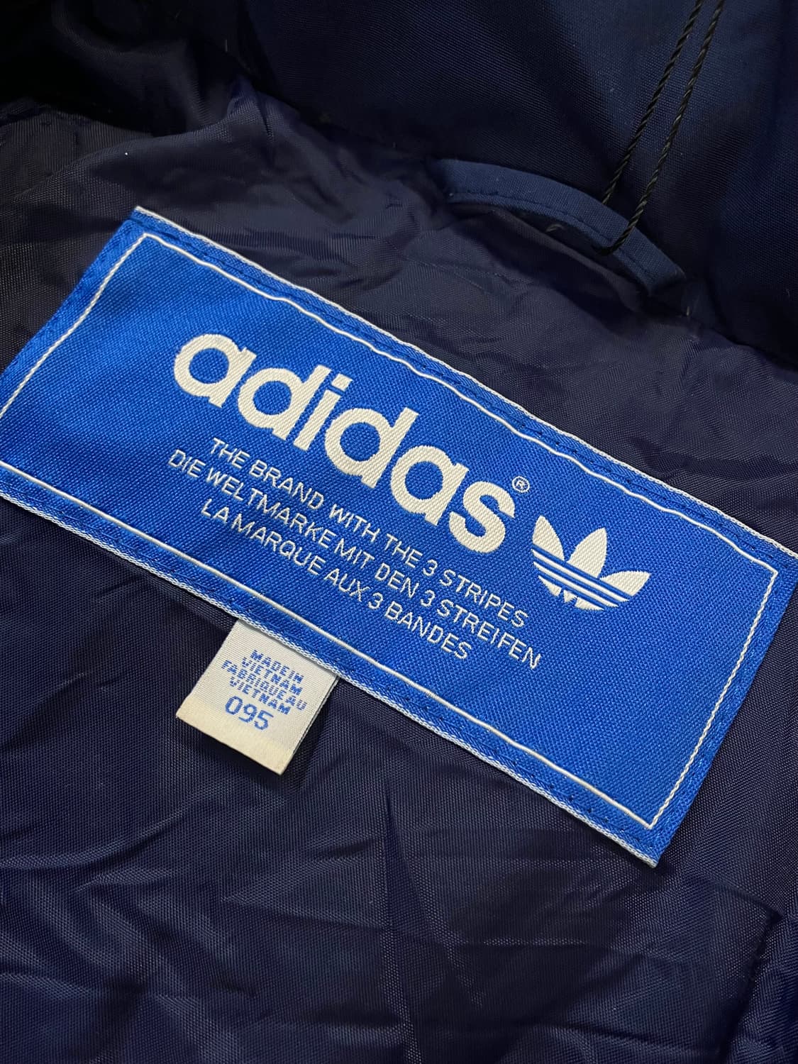 아디다스 빈티지 패치 덕다운 패딩 자켓 네이비 95 #csz3449  상품이미지6