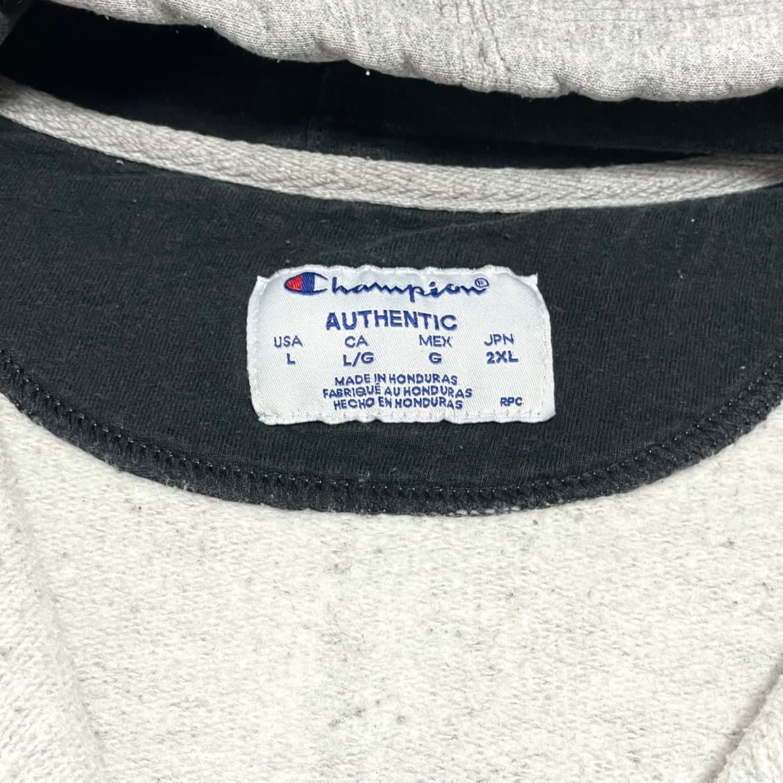 챔피온 그레이 기모 후드집업 남성2XL 상품이미지4