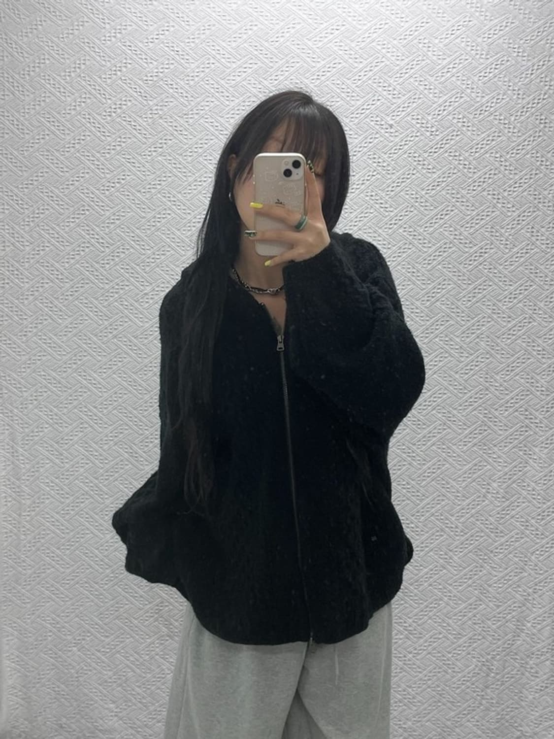 폴로 랄프로렌 여리 폭닥 오버핏 꽈배기 집업 니트 가디건 L C07412 상품이미지1