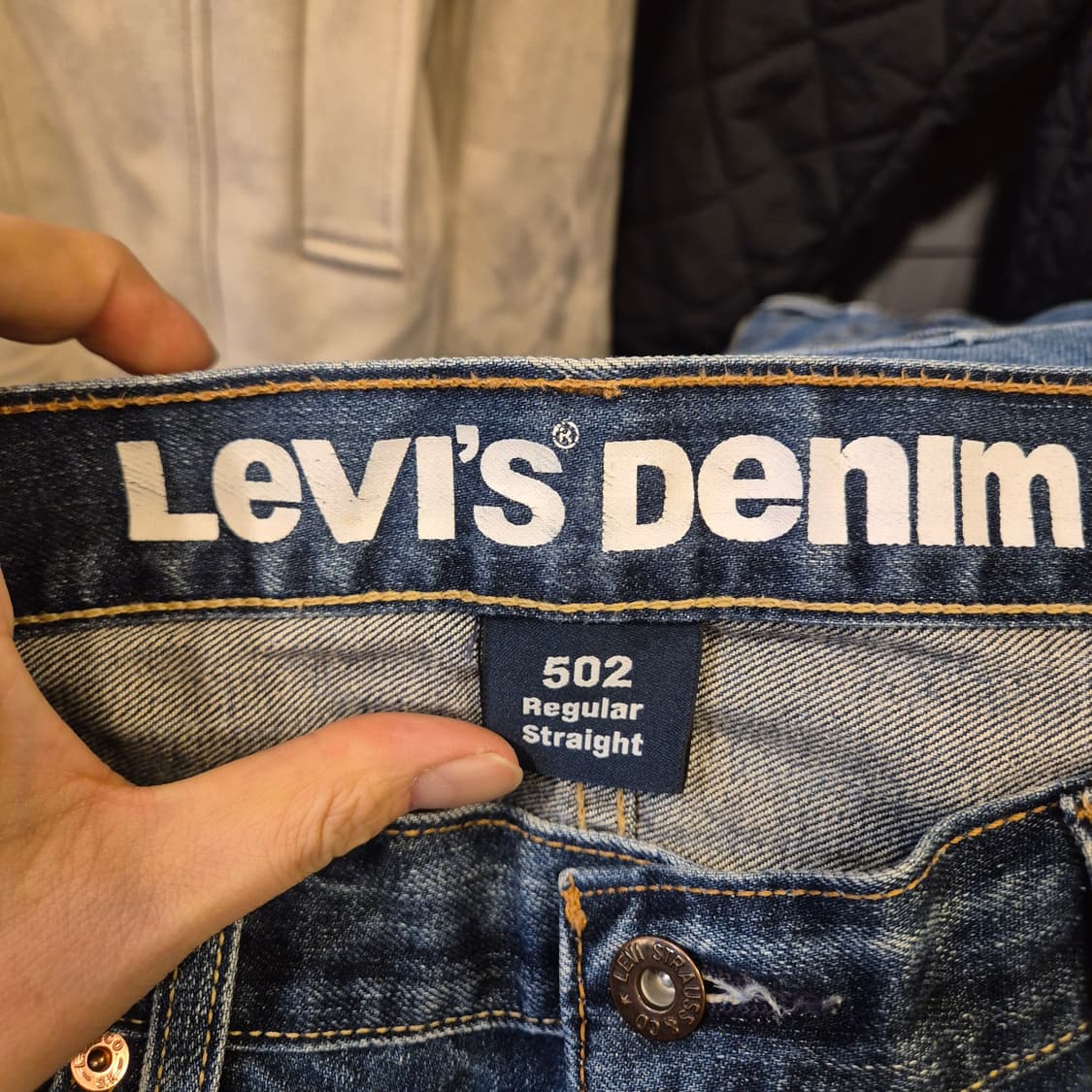 34인치 리바이스 502 워싱청바지  상품이미지4