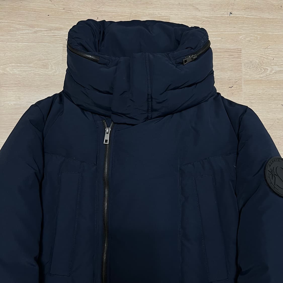 스튜디오 보니 여성 프리미엄 하이넥 덕다운 롱패딩 [네이비] XL/105 상품이미지2