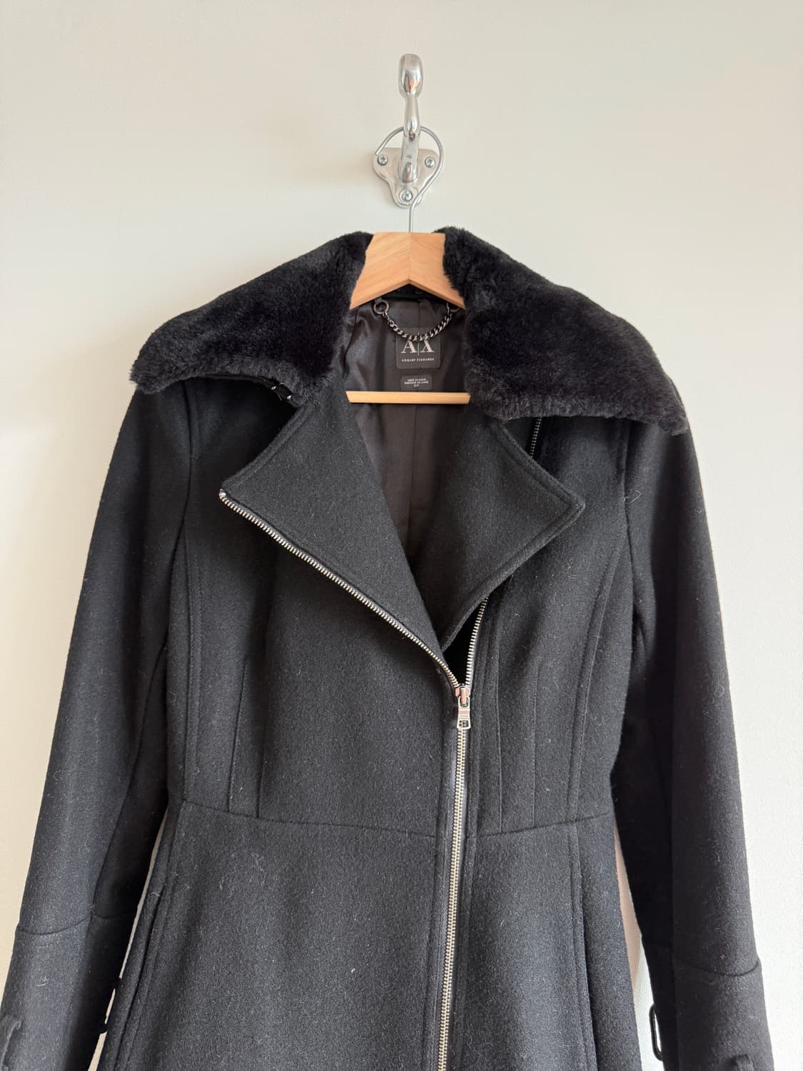 아르마니 익스체인지 라이더 코트(카라퍼 탈부착 가능) 상품이미지3