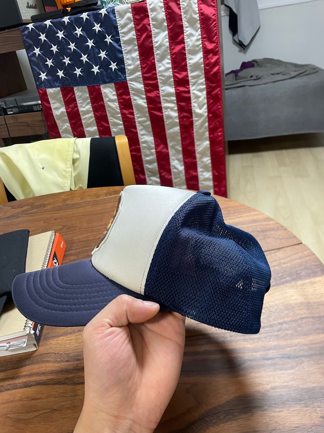 베이프 네이비 사루 매쉬 볼캡 00s 상품이미지5