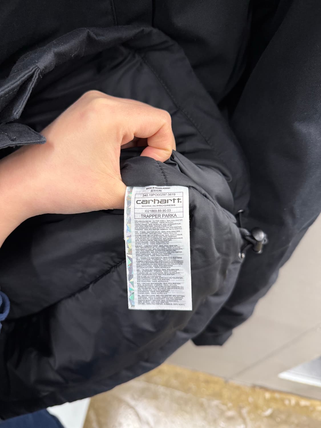 Carhartt 칼하트 트래퍼 파카 XXL 상품이미지7