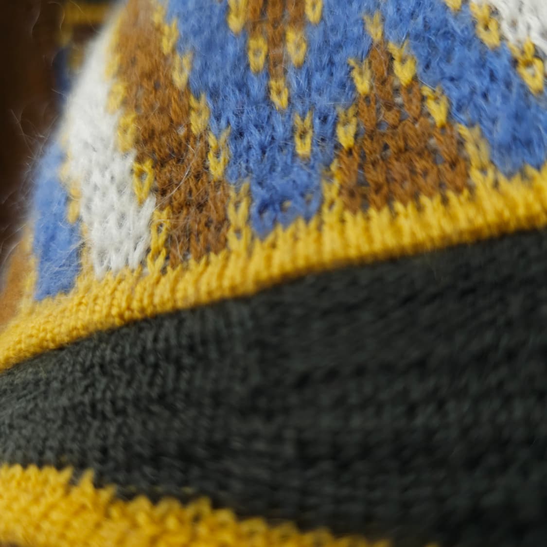 란셀 울혼방 브라운 패턴니트 상품이미지8