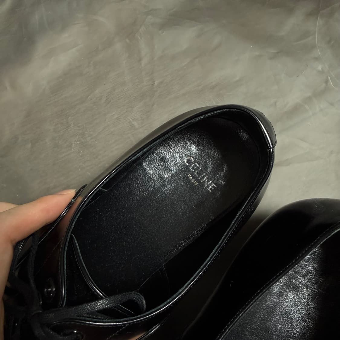 셀린느 블랙 로퍼 더비슈즈 37 상품이미지4
