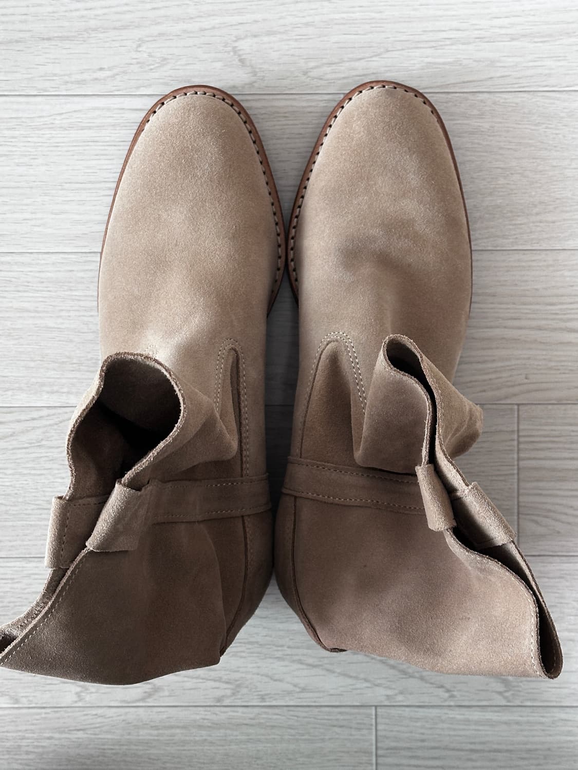 [44] La botte Gardiane 1/2 베이지 스웨이드 부츠 상품이미지3