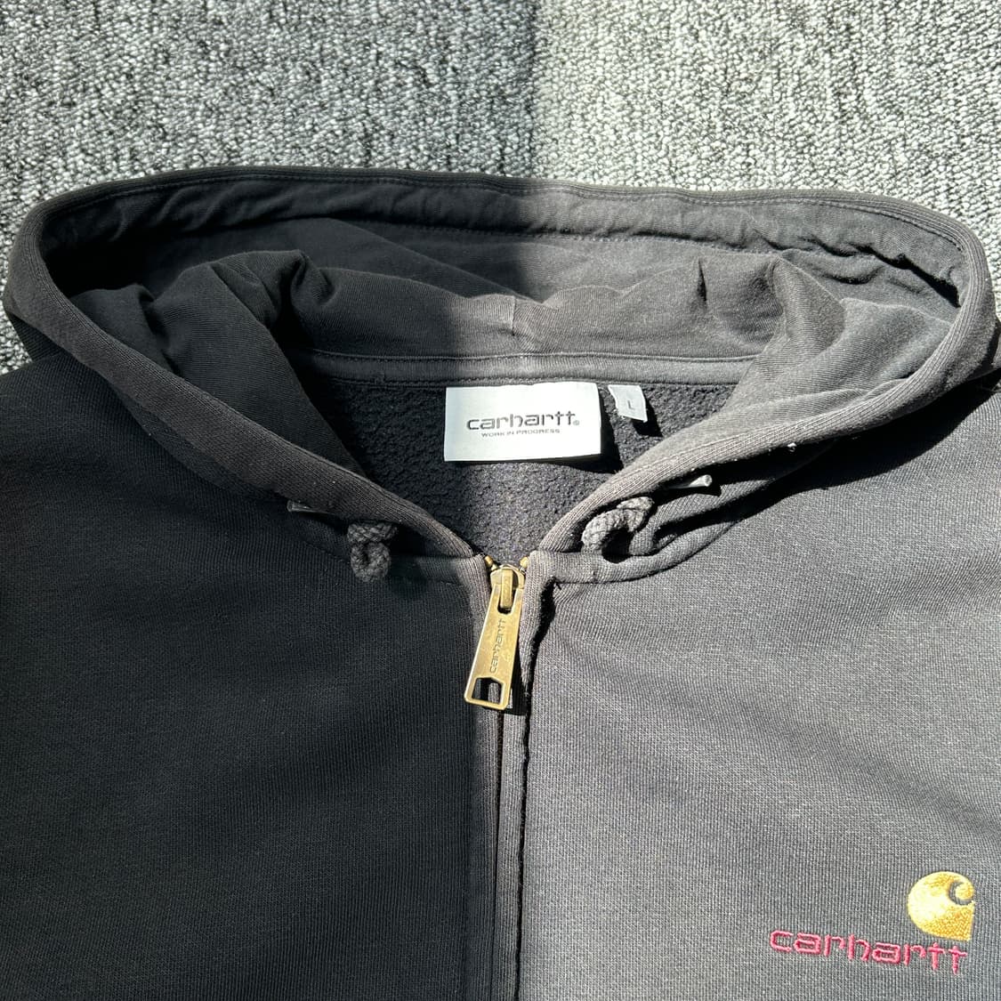 칼하트 wip 아메리칸 스크립트 후드집업 상품이미지5