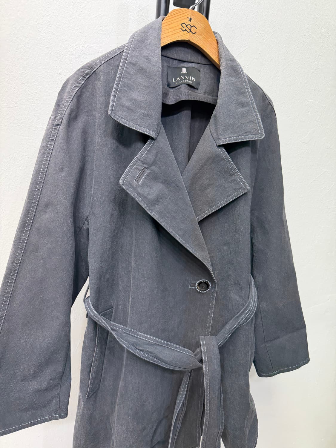 정품) 랑방 한섬 벨티드 트렌치 자켓 82 상품이미지2