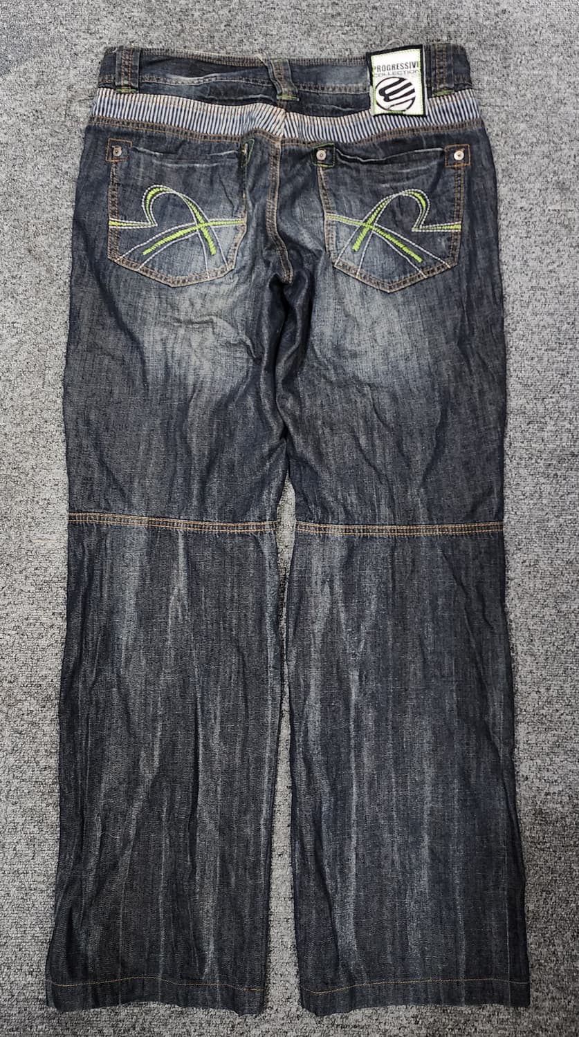EXR 빈티지 00s 프로그레시브 스포티 데님팬츠 청바지 L 상품이미지2