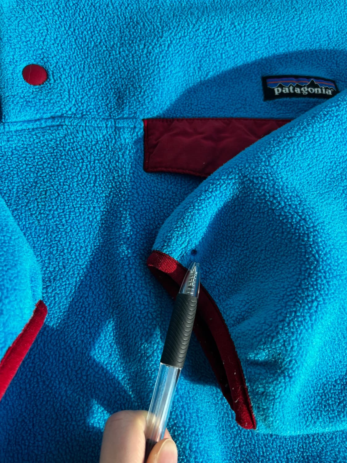 빈티지 파타고니아 신칠라 플리스 블루/레드 맨M 상품이미지4