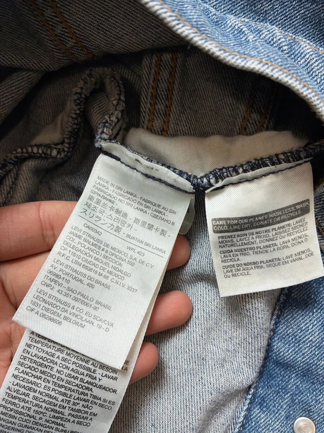 리바이스 00's 빈티지핏 데님 트러커 자켓 PN8322 상품이미지9