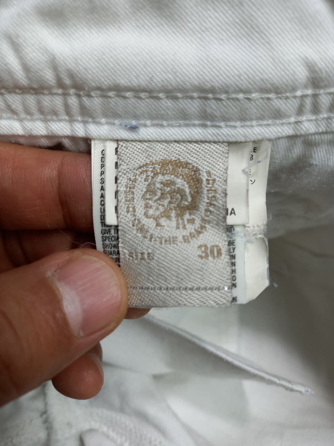 30 DIESEL SLICKAP 약골반 스판 일자진 화이트 30-255 상품이미지8