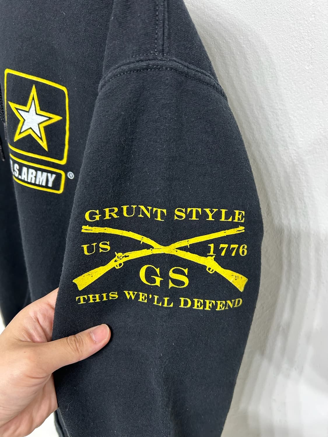 00's  Grunt style U.S Army  hoodie Sweat 상품이미지3