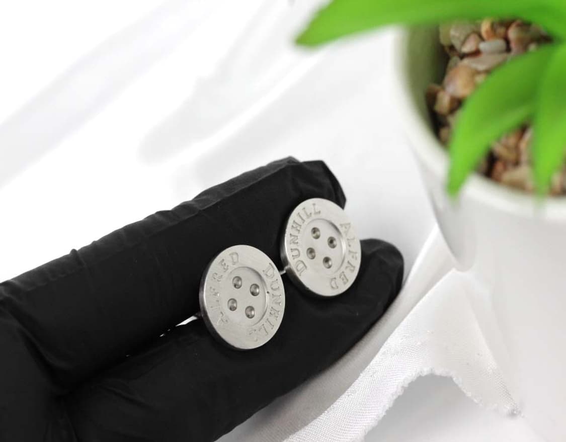 던힐 A-등급 은 실버925 남자 명품 커프스 빈티지 상품이미지7