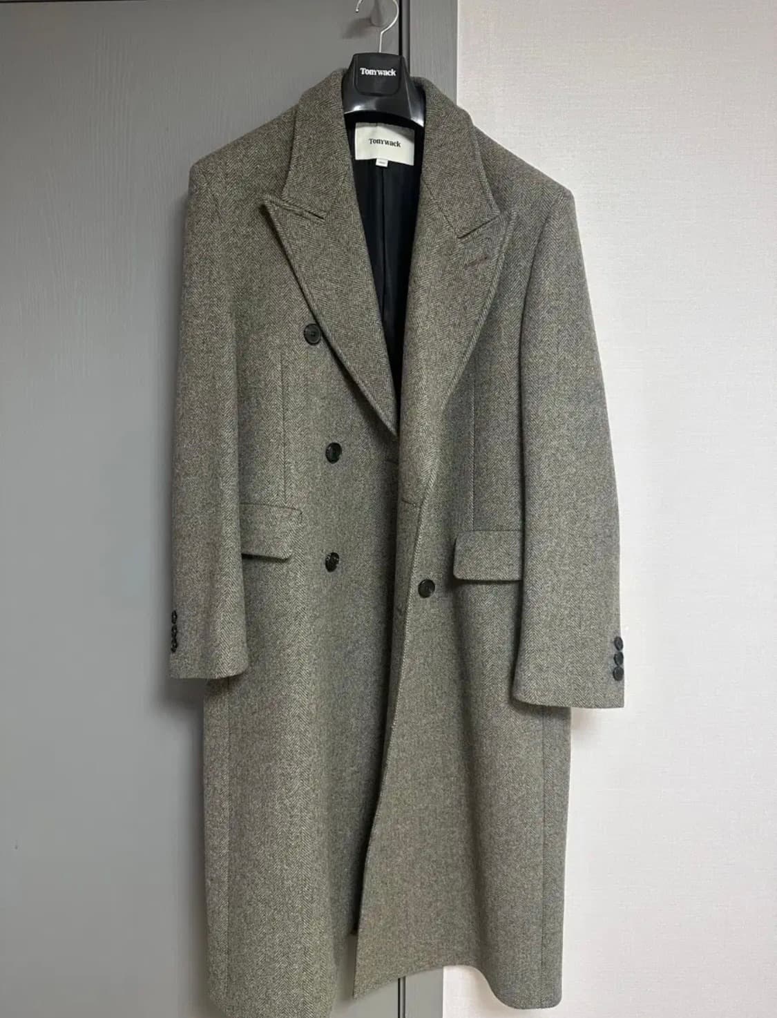 토니웩 23fw 헤링본 더블코트 상품이미지2