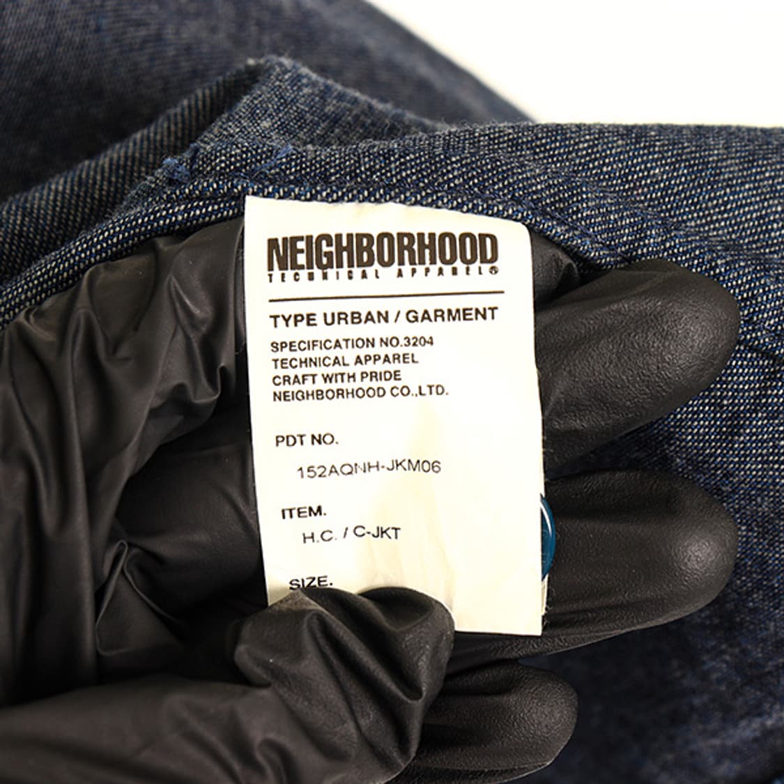 네이버후드 인디고 데님 초어 자켓 (S) 상품이미지7