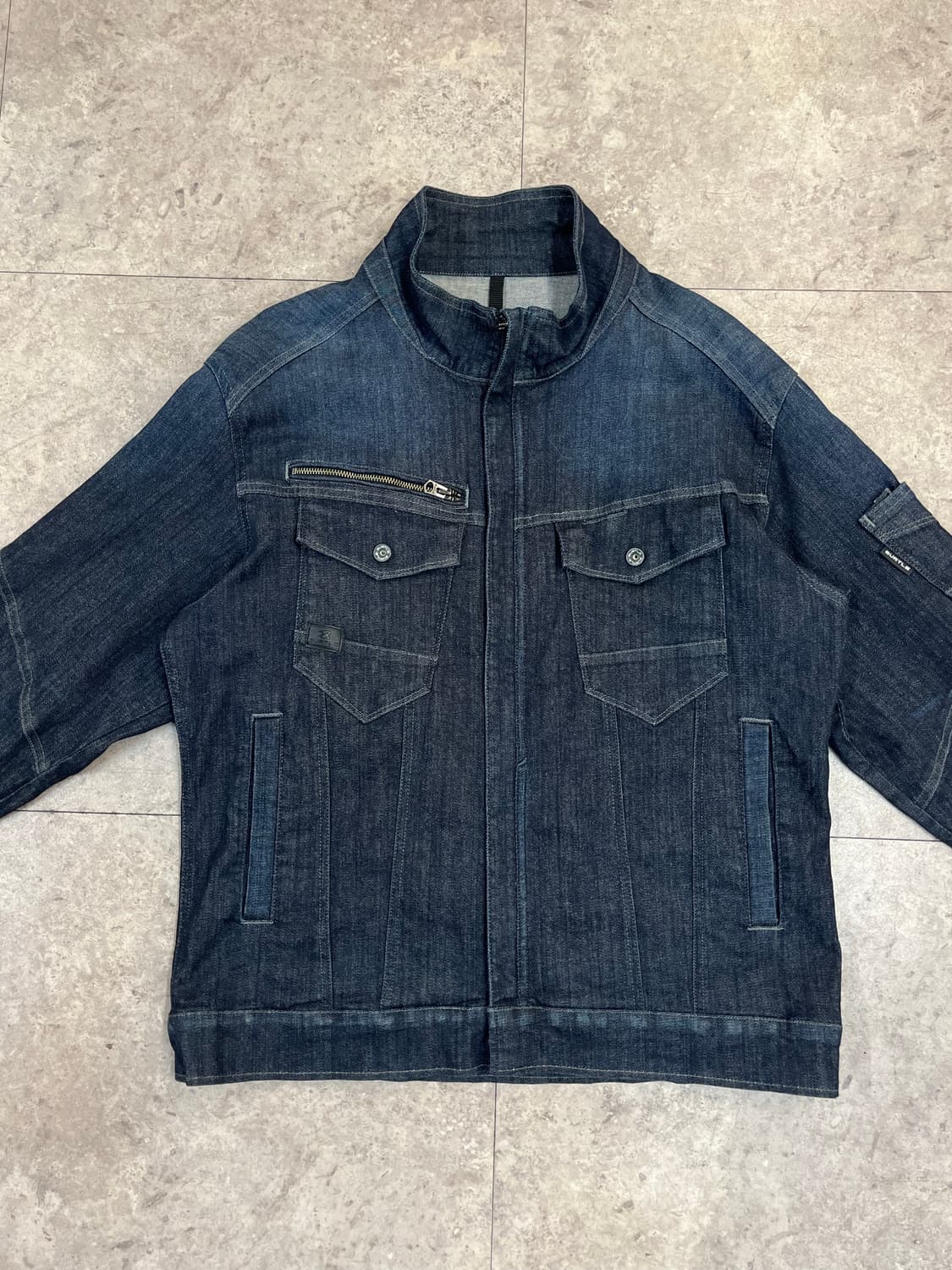 빈티지 BURTLE 데님 워크 트러커 자켓 3L #csz4033 상품이미지4