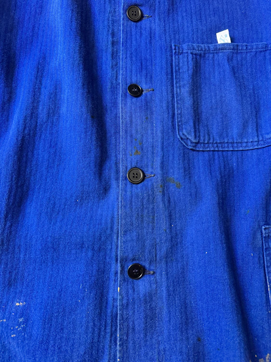 [L]90's 빈티지 페인팅 HBT 프렌치 워크 자켓 상품이미지4