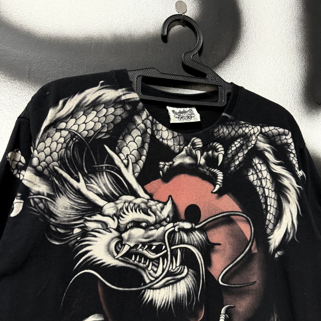 VTG 빈티지 빅사이즈 오리엔탈 드래곤 프린팅 펑크 반팔 티셔츠 상품이미지3
