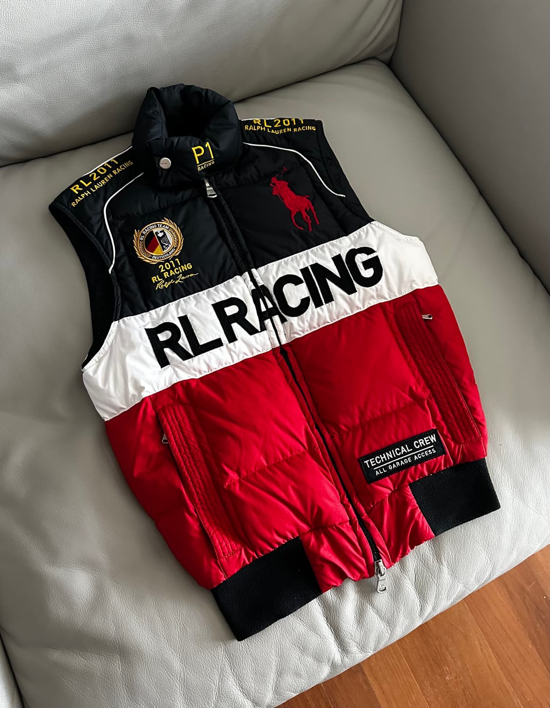 폴로 랄프로렌 빅포니 레이싱 패딩조끼 S 상품이미지1