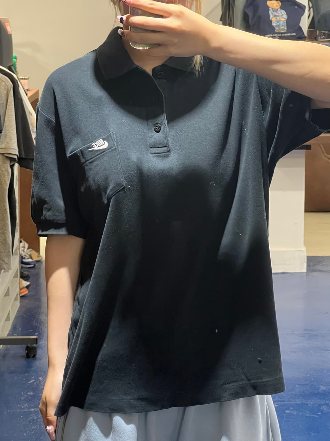 1990s NIKE 나이키 카라 반팔티 상품이미지1