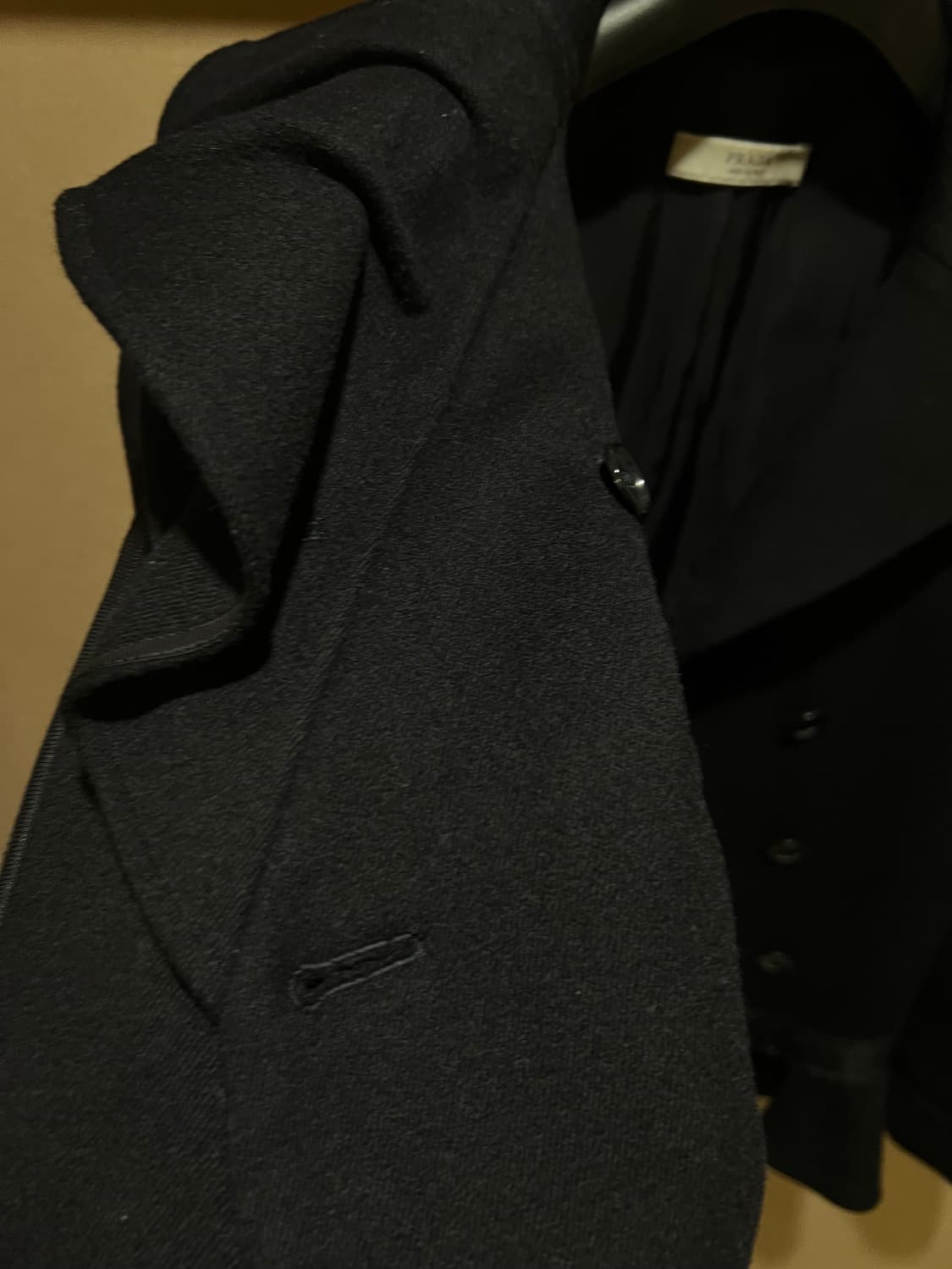 PRADA Navy Frill Virgin Wool Jacket 38 상품이미지4