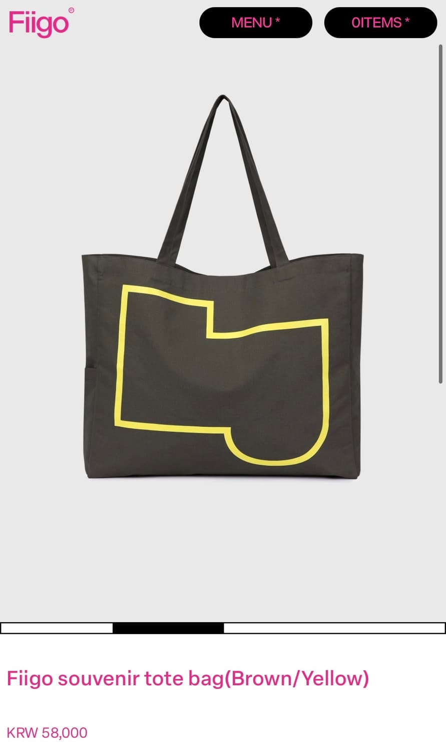 figo tote bag (brown) 상품이미지1