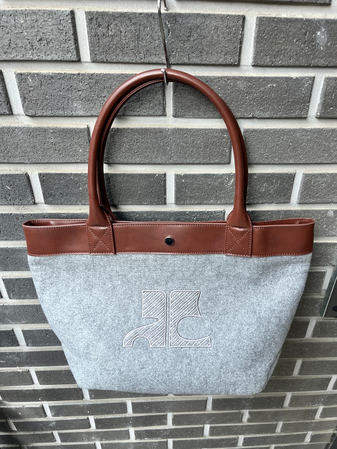 00s Courreges 꾸레쥬 울 숄더백 상품이미지1