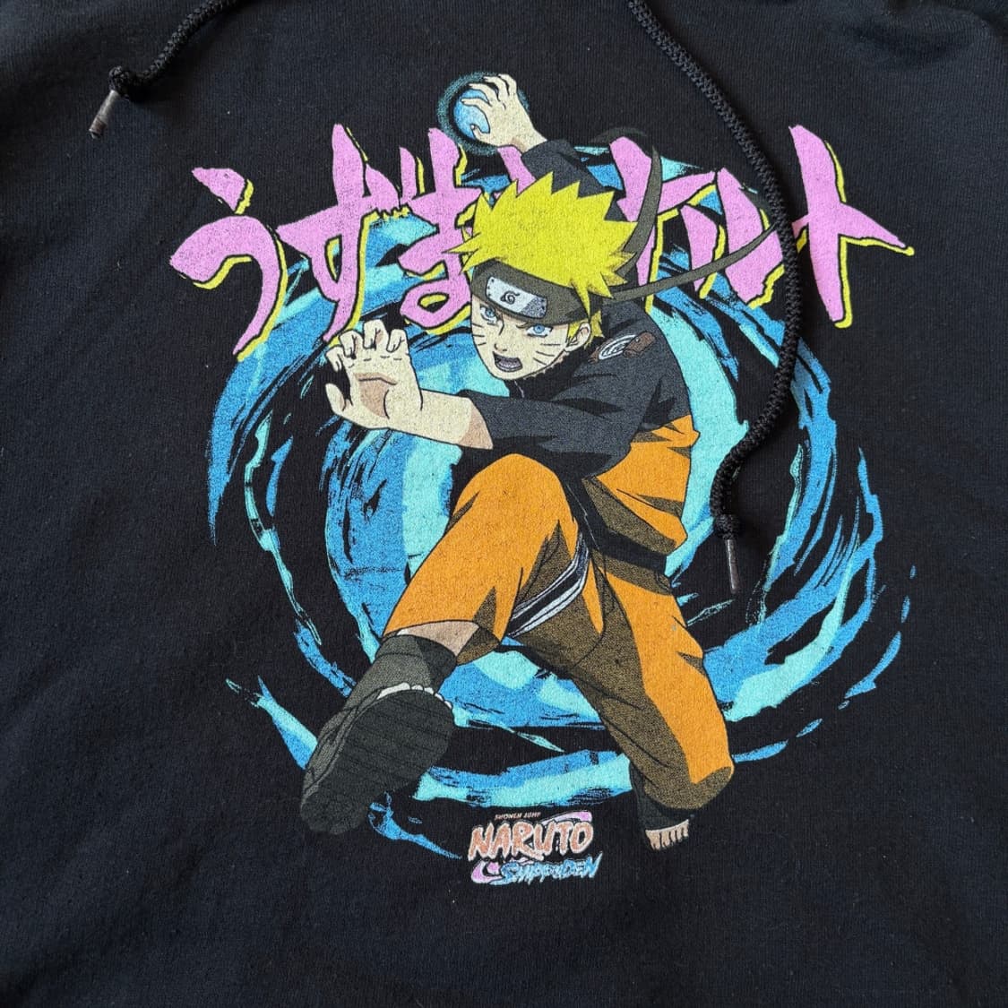나루토 질풍전 07년도 나선환 블랙 후드 티 상품이미지6