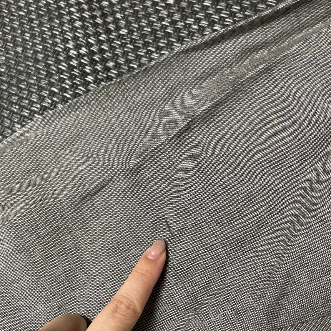 미쏘니 그레이 원포켓 긴팔 셔츠 L 상품이미지9