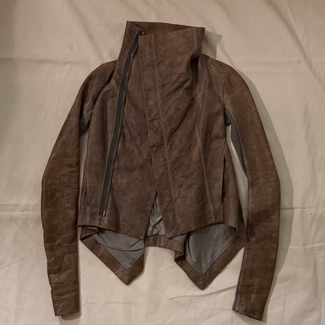 릭오웬스 하이넥 나스카 레더 자켓 상품이미지3