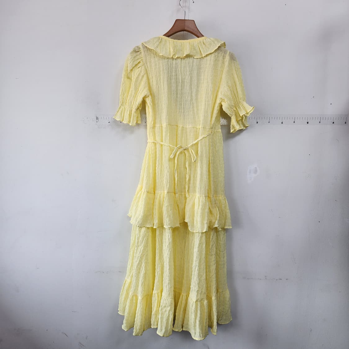 MAYBINS 옐로우 캉캉 롱 원피스 상품이미지5