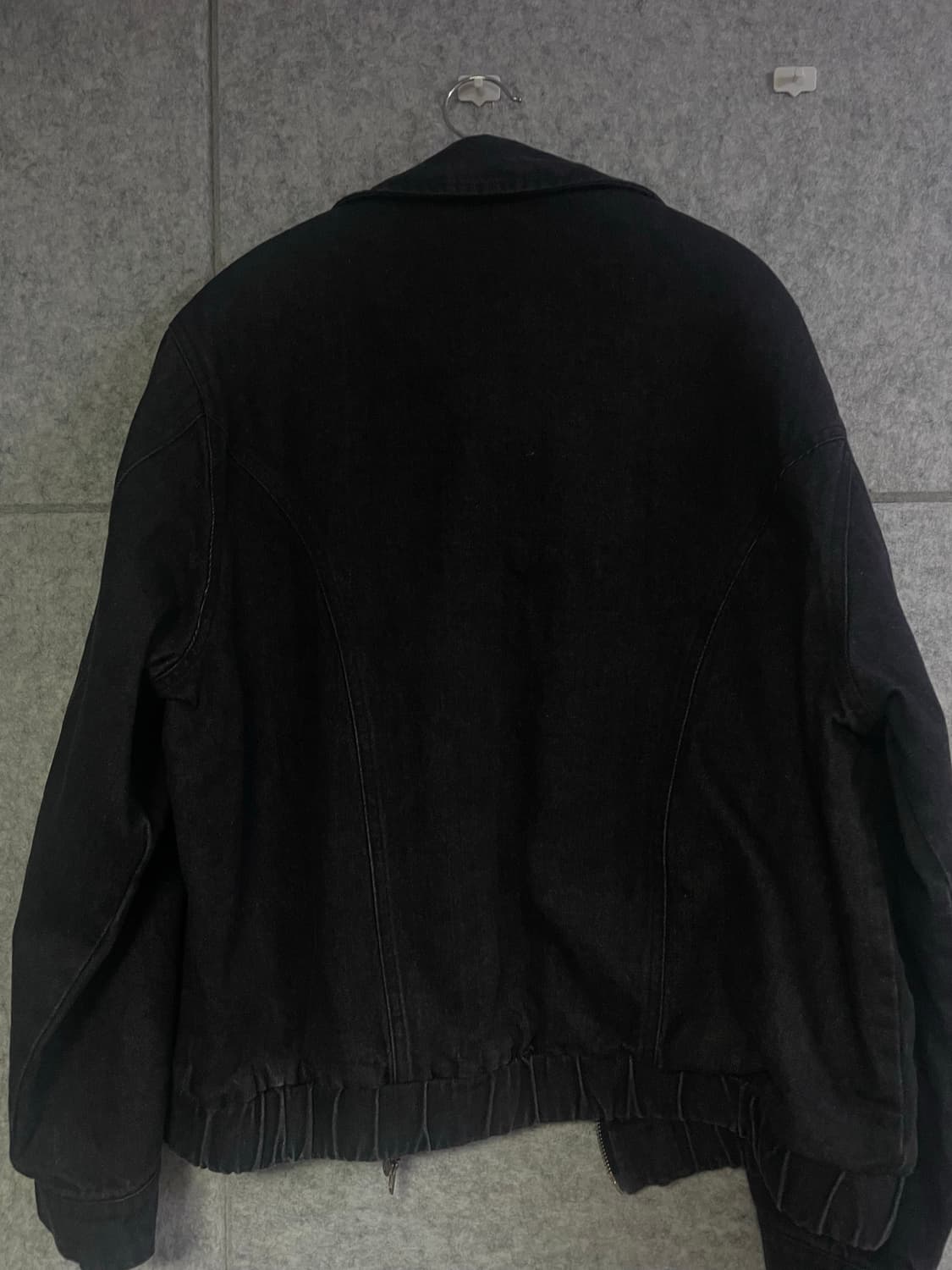 블랙 데님 스타일 항공 점퍼 상품이미지2