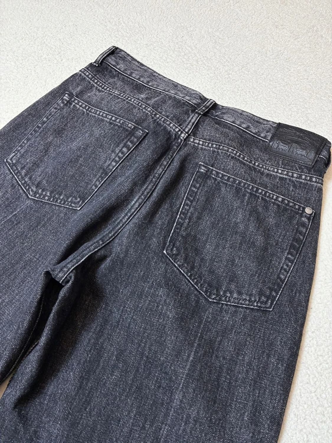 모드9 mod9 블랙 스타더스트 스트레이트 데님 팬츠 PN7655 상품이미지6