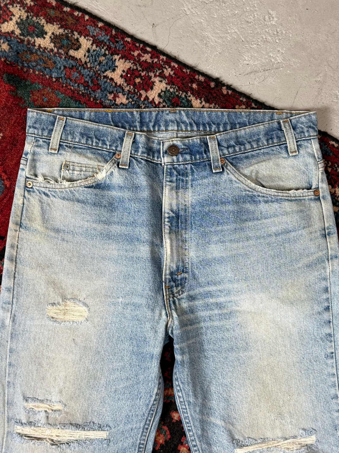 90's USA Made 빈티지 리바이스 517 오렌지탭 부츠컷 상품이미지5