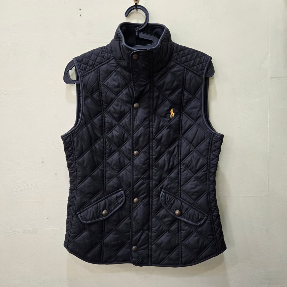 [SP] 폴로 랄프로렌 코듀로이 트림 퀼팅 베스트 (네이비) 상품이미지1