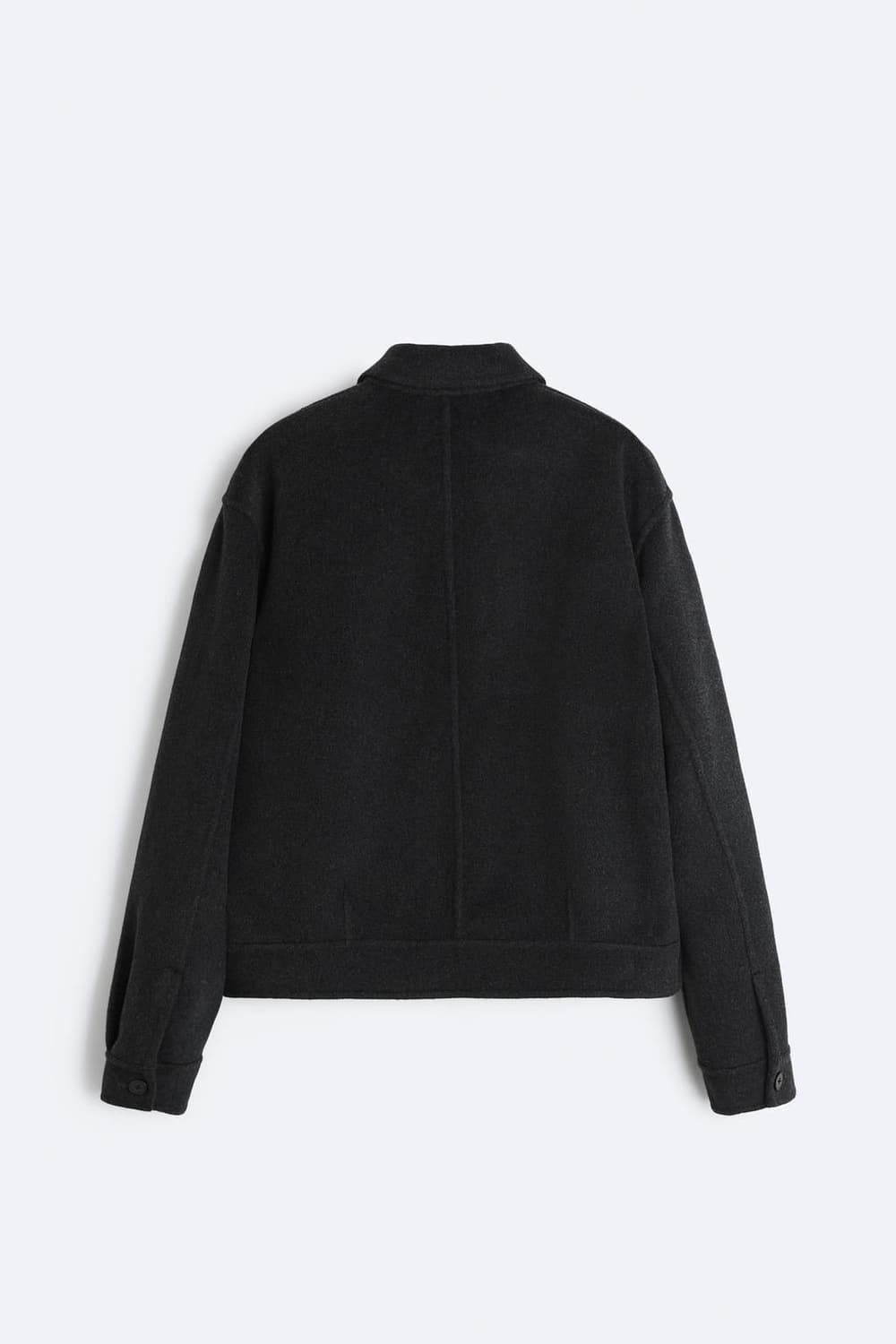 자라 Origins 100% 울 더블 페이스드 자켓 그레이 L사이즈 상품이미지4