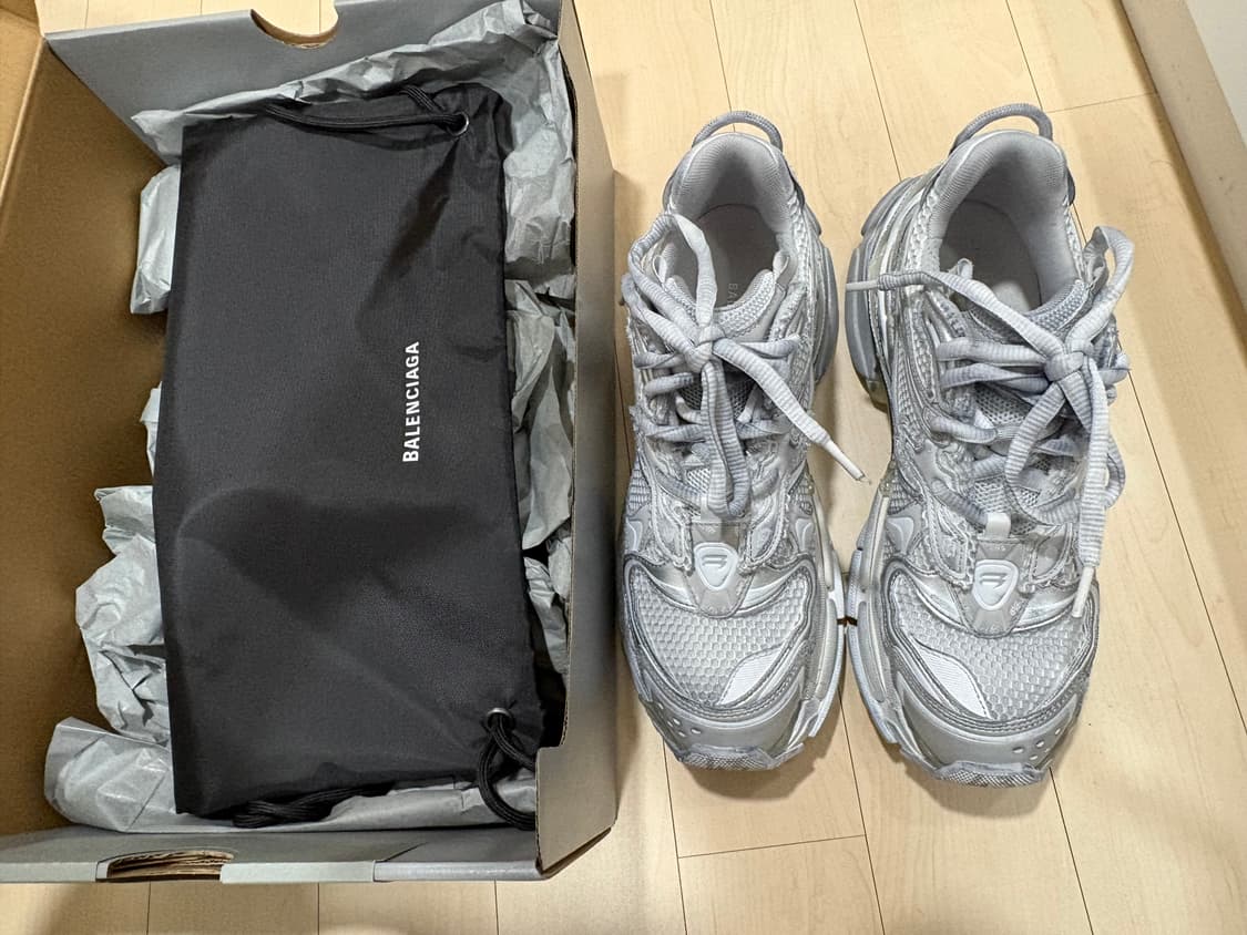 발렌시아가 러너 2.0 화이트 실버 그레이 43 상품이미지7