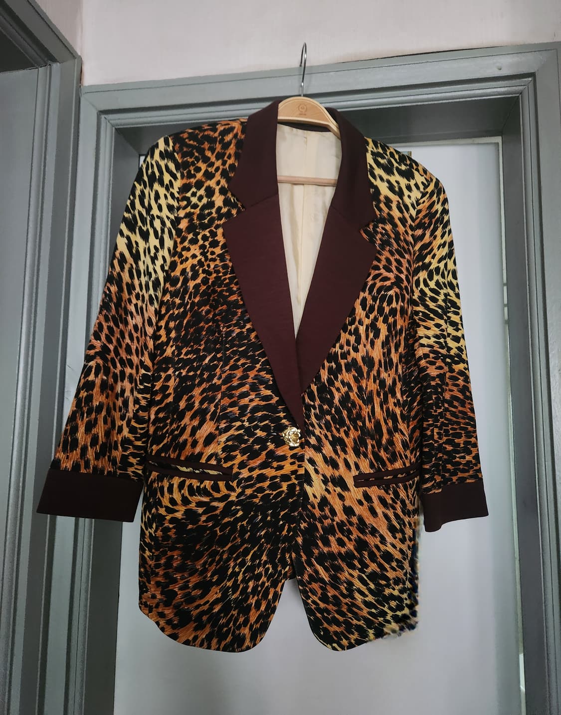 명품 LEONARD 레오나드 레오파드 패턴 자켓 상품이미지3