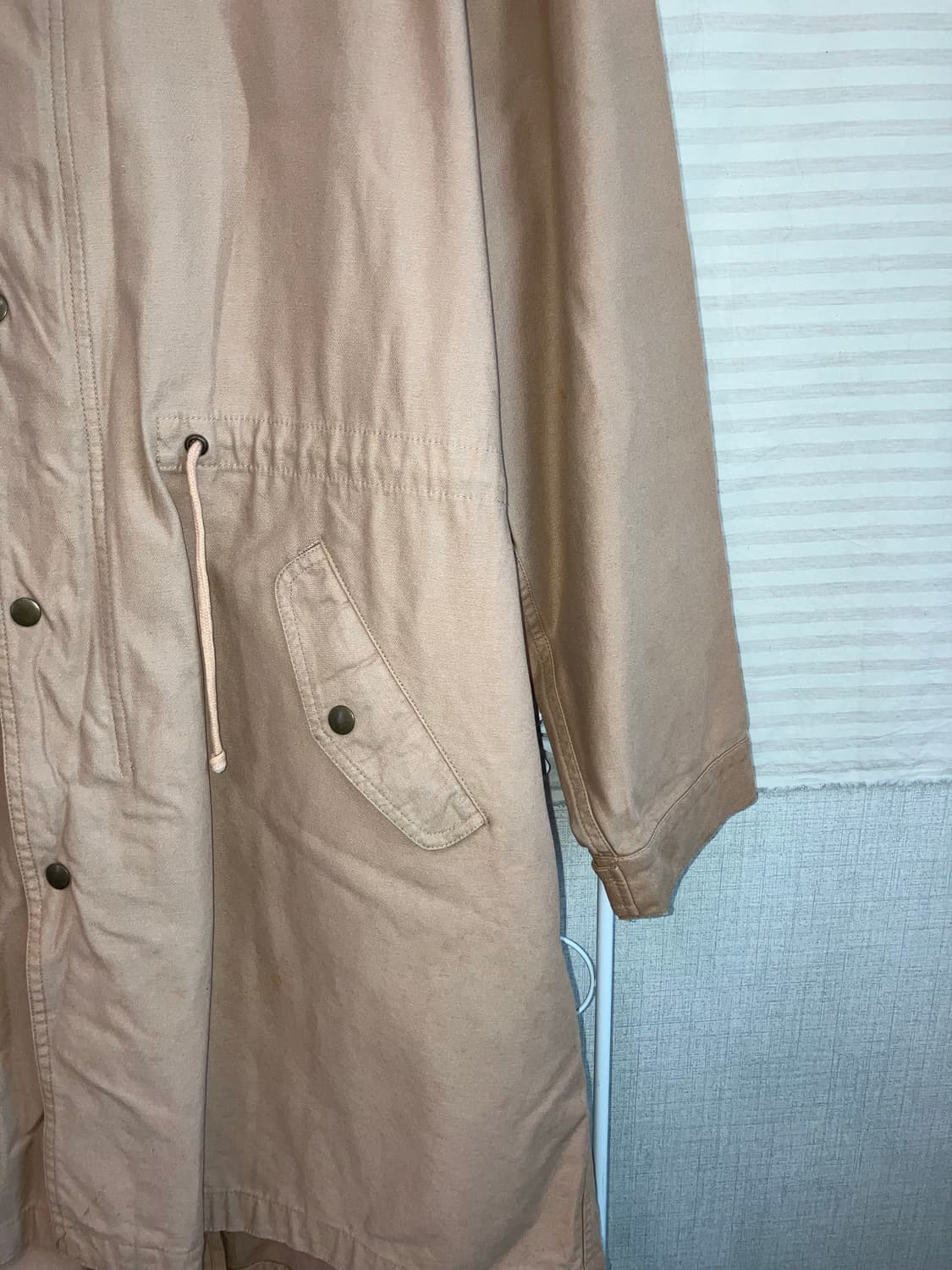 빈티지 도그하우스 베이지 후드 코트 y2k 스트릿 갸루 펑키 일본빈티지  상품이미지4