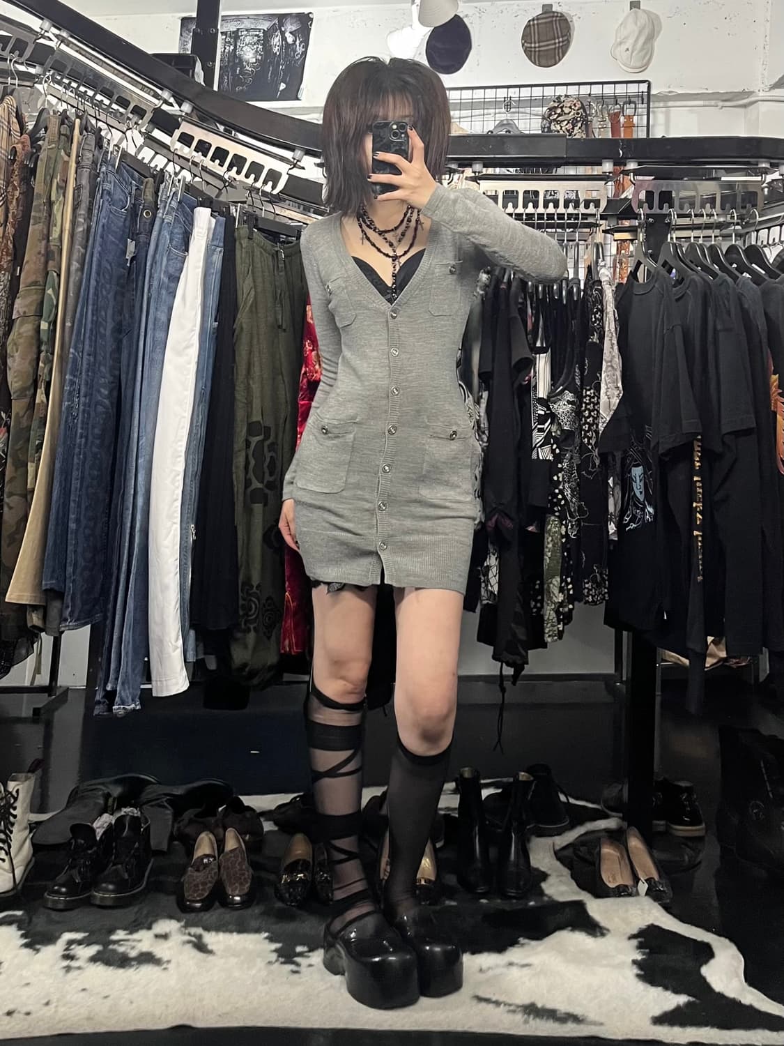 세실맥비 슬림핏 롱 가디건 상품이미지1