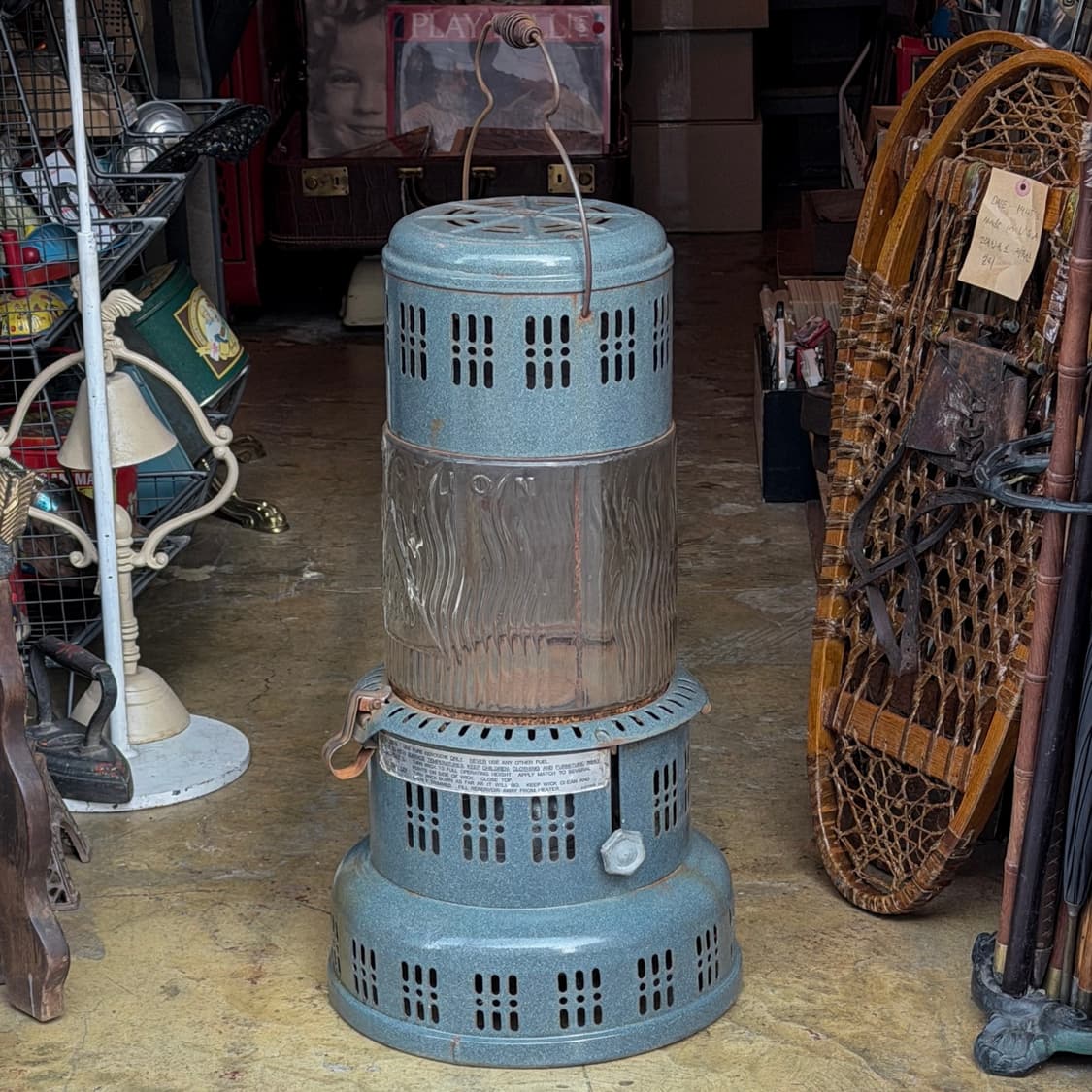 1910s 빈티지 소품 퍼펙션 법랑 스토브 히터 상품이미지5