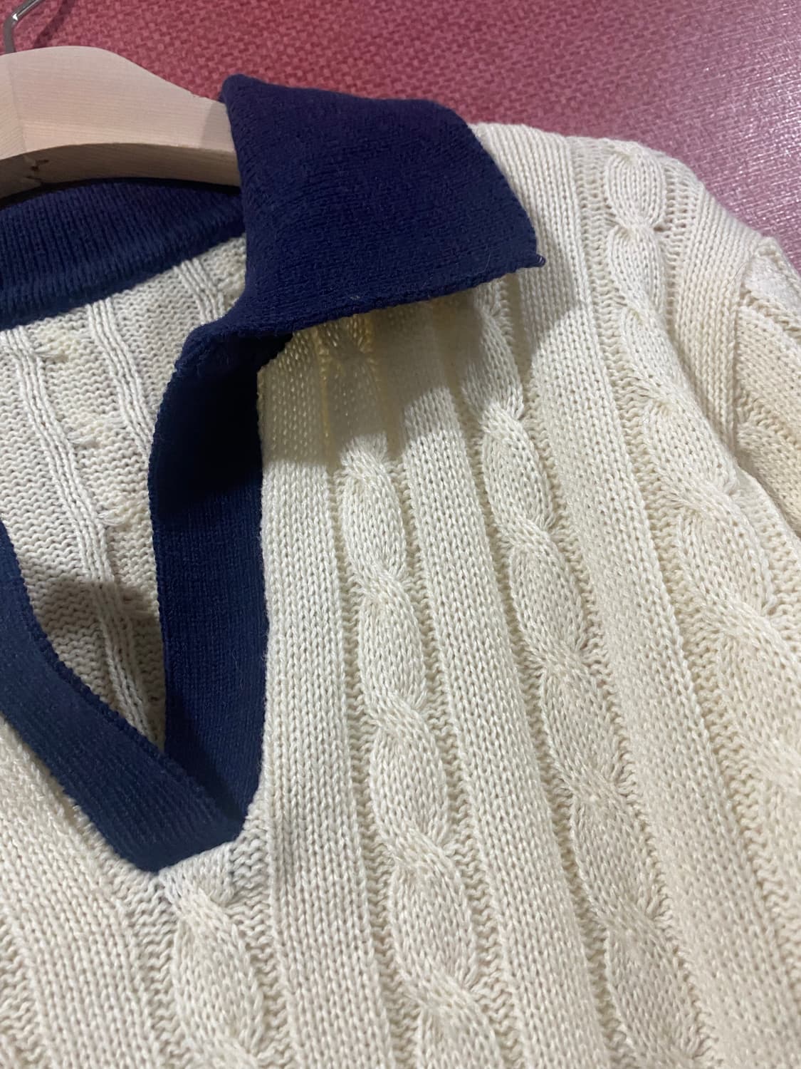 FOUND 케이블 니트 아이보리 상품이미지2