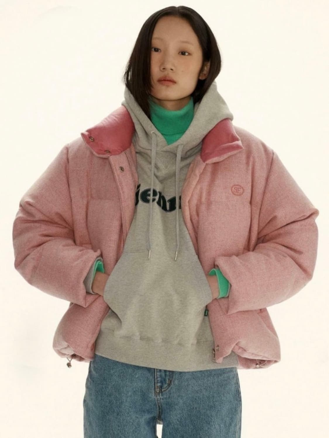 택O) 시엔느 암스트롱 임페로 구스 다운 핑크 상품이미지4