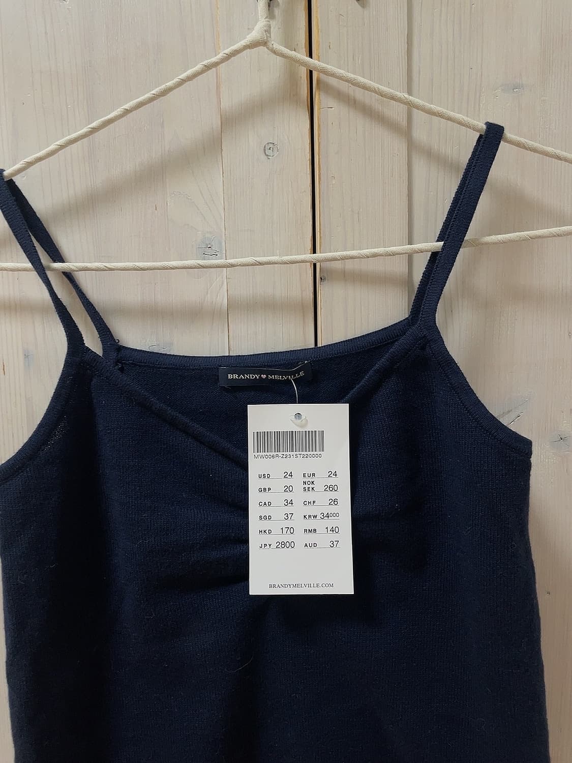 브랜디멜빌 네이비 니트 셔링 나시 새상품 상품이미지2