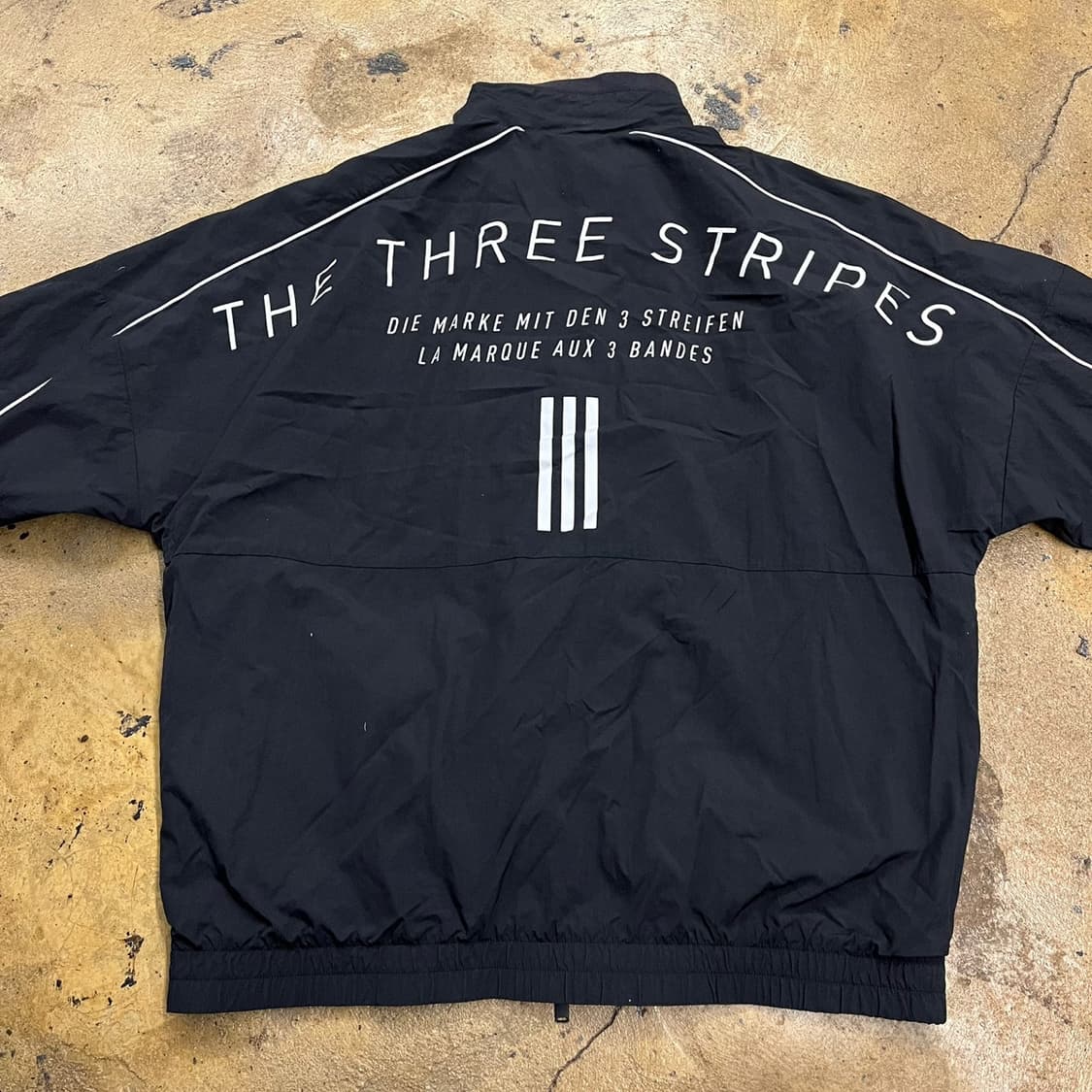 [정품/L] 아디다스 블랙 라인 포인트 바람막이 점퍼 b10 상품이미지4