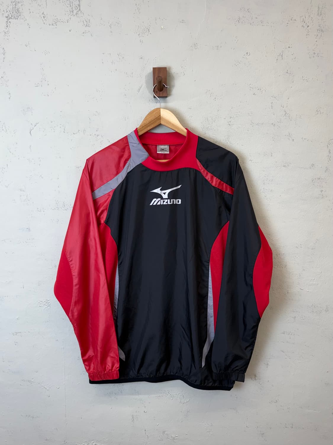 미즈노 빈티지 로고 웜업 검빨 상품이미지1