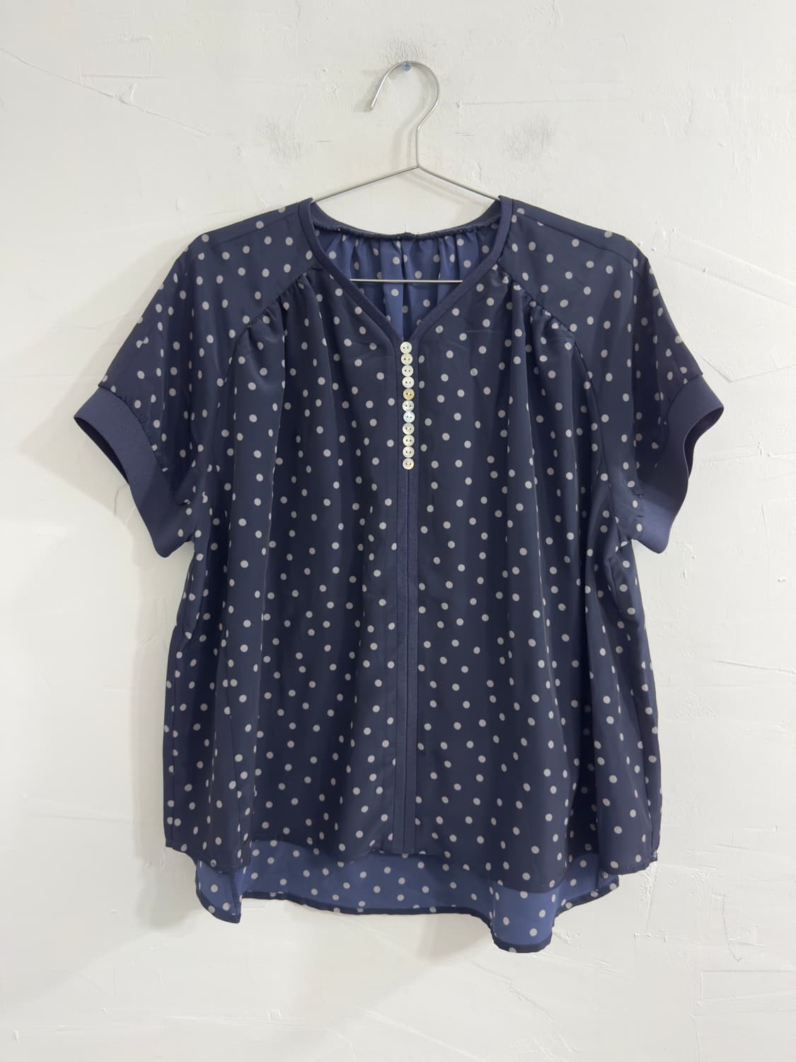 kamakura dot design blouse 상품이미지1